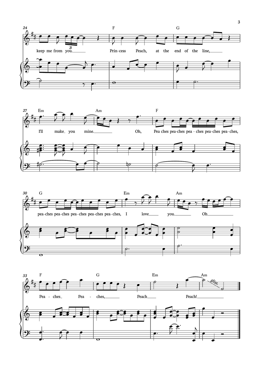 Peaches B-Flat Clarinet scores gallery preview page 3