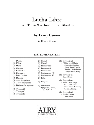 Lucha Libre for Concert Band (Full Score)