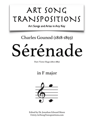 Book cover for GOUNOD: Sérénade (transposed to F major)