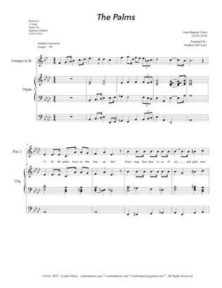 Book cover for The Palms (2-part choir) (Easy Choir Version)