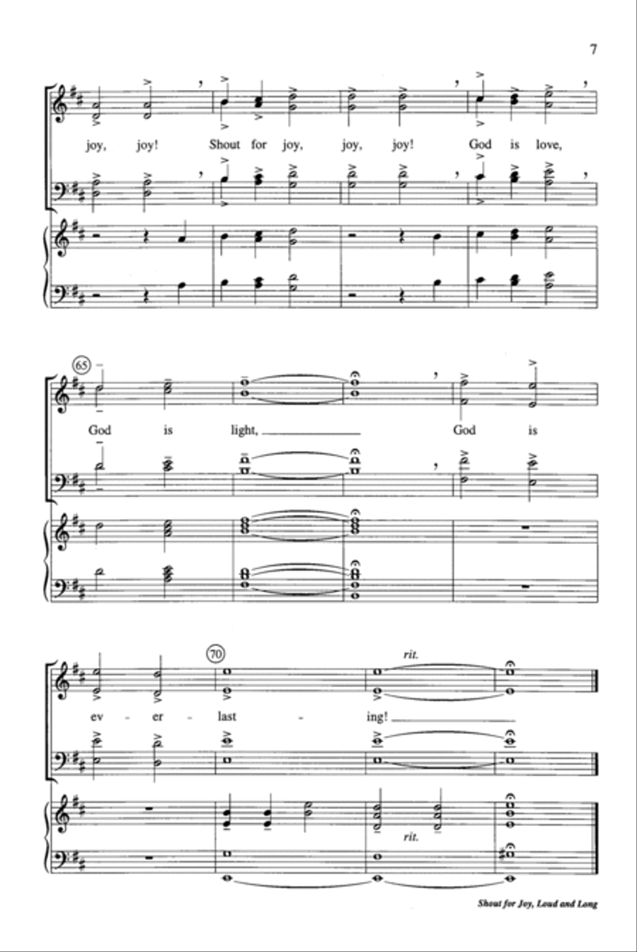 Shout for Joy, Loud and Long Choir scores gallery preview page 7