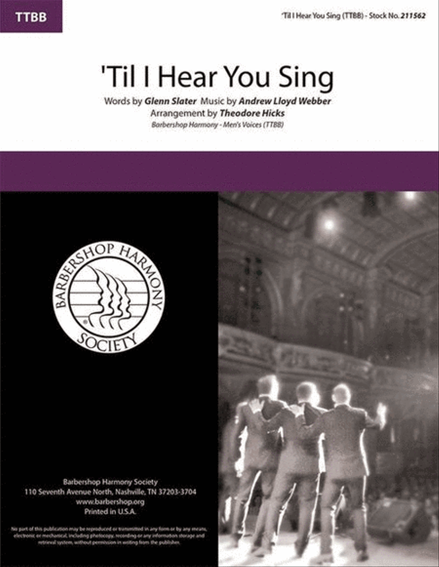 'Til I Hear You Sing 'Til I Hear You Sing TTBB scores gallery preview page 2