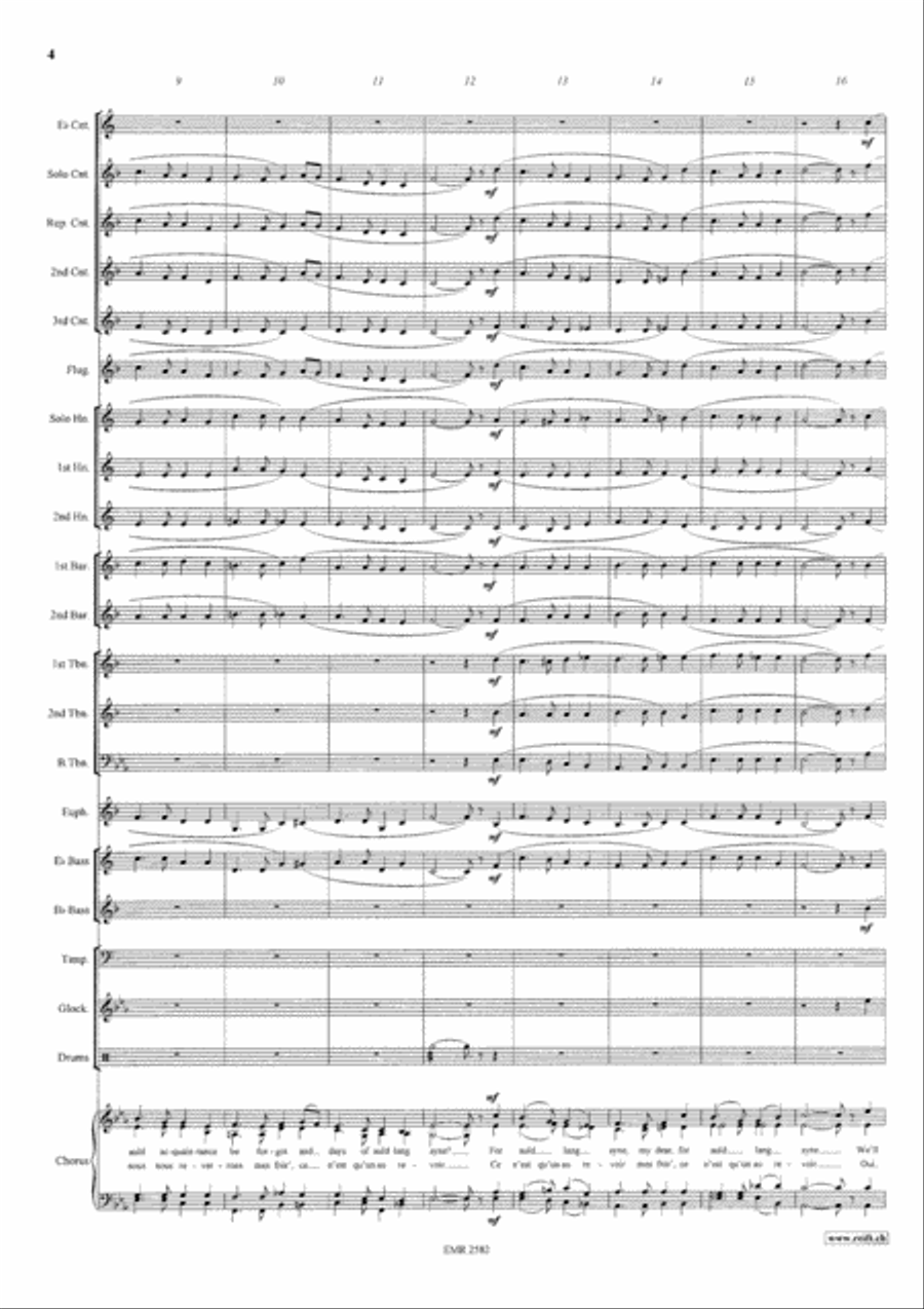 Auld Lang Syne 4-Part scores gallery preview page 5