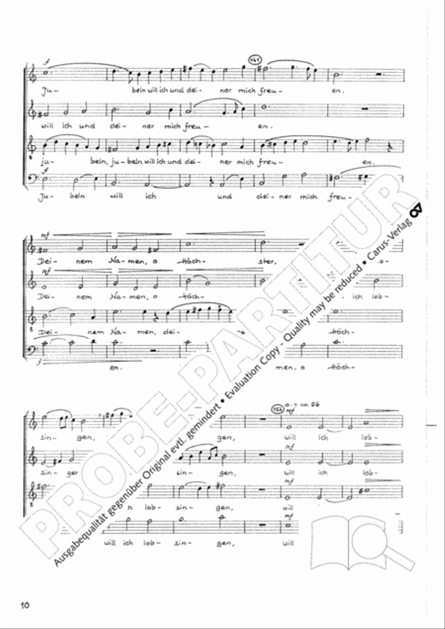 Namen-Gottes-Litanei Mixed Choir scores gallery preview page 11