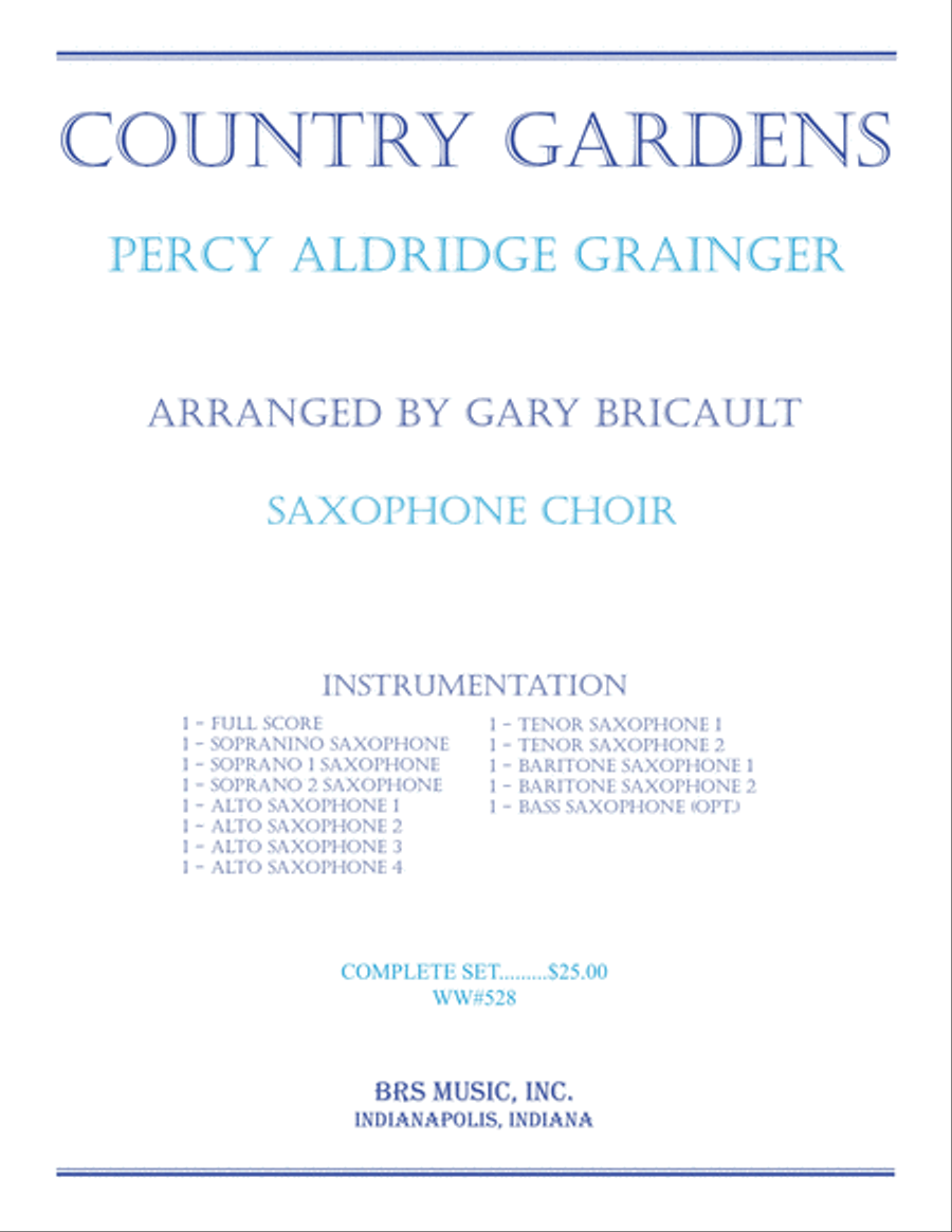 Country Gardens Country Gardens Woodwind Ensemble scores gallery preview page 1