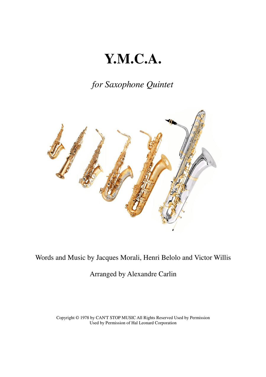Y.M.C.A. Saxophone Quintet scores gallery preview page 1