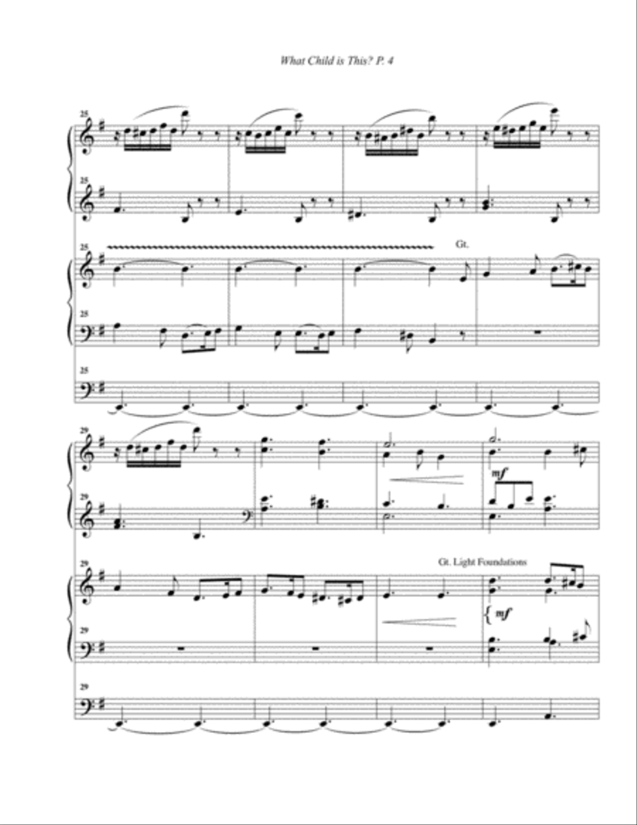 What Child is This?--Piano/Organ.pdf Piano scores gallery preview page 5