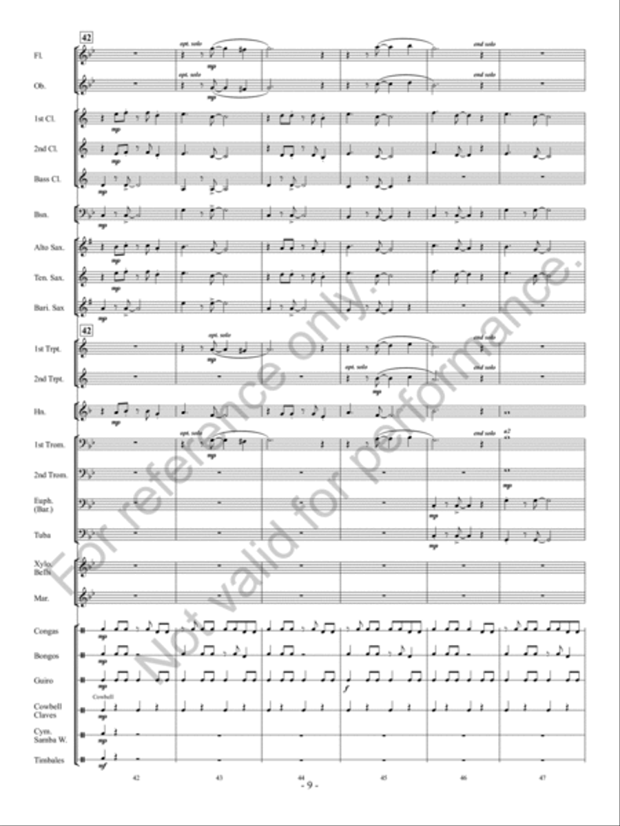 Calle Arriba! Concert Band scores gallery preview page 10