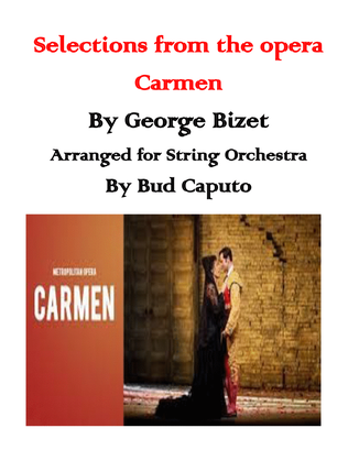 Book cover for Selections From Carmen for String Orchestra