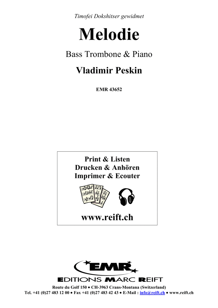 Melodie Trombone scores gallery preview page 1
