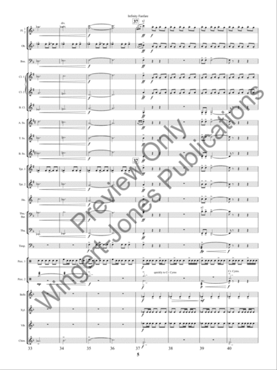 Infinity Fanfare Concert Band scores gallery preview page 8