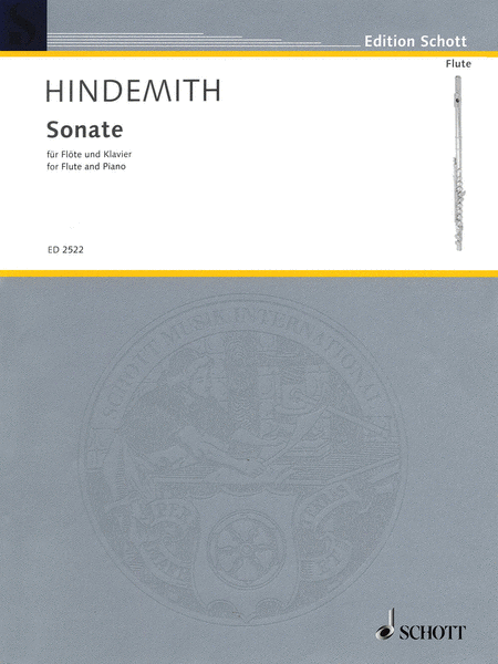 Flute Sonata (1936) by Paul Hindemith Flute Solo - Sheet Music