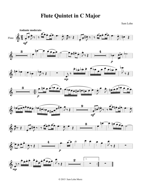 Flute Quintet in C Major