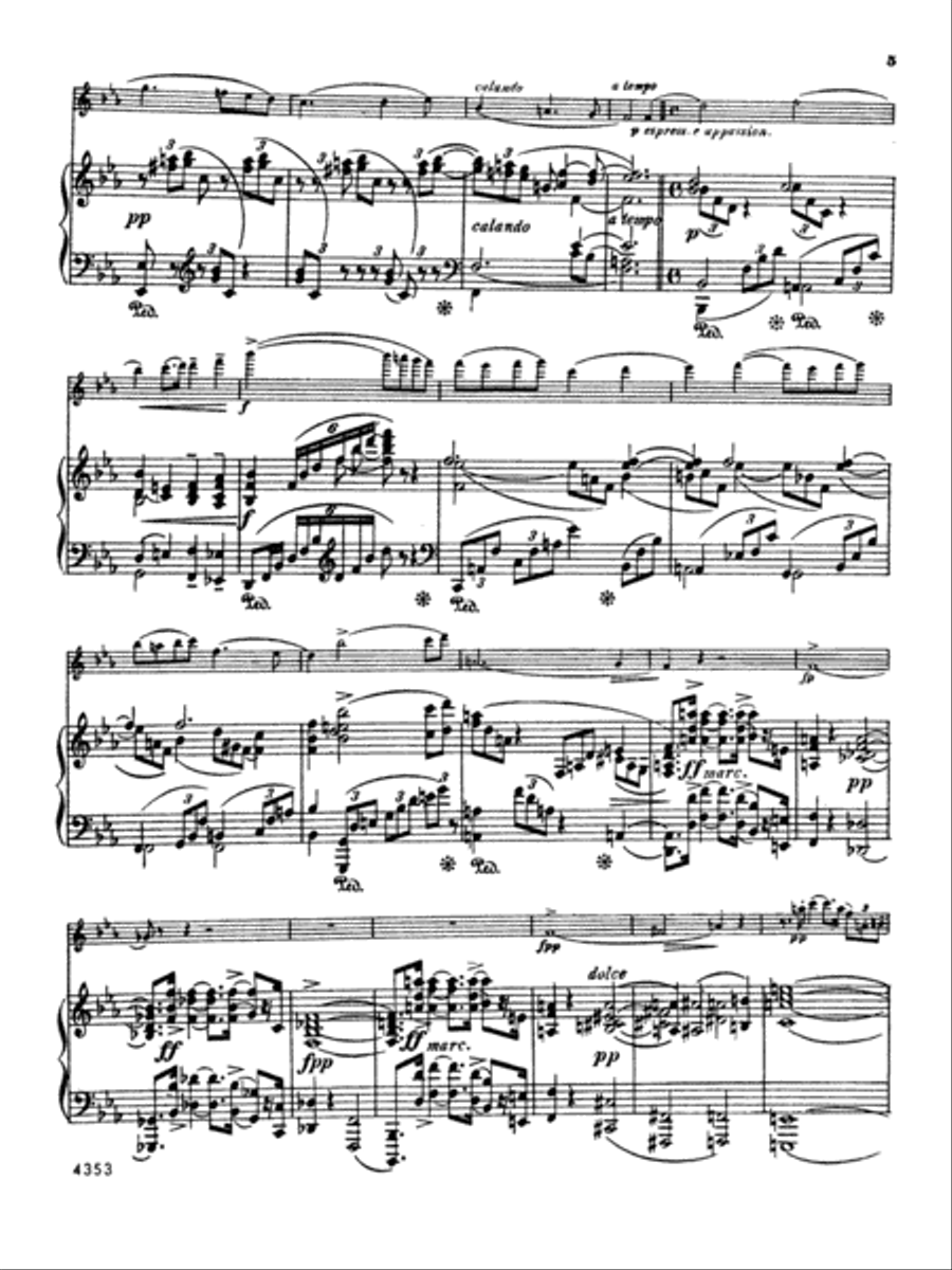 Strauss: Sonata in E flat Major, Op. 18 Piano scores gallery preview page 5