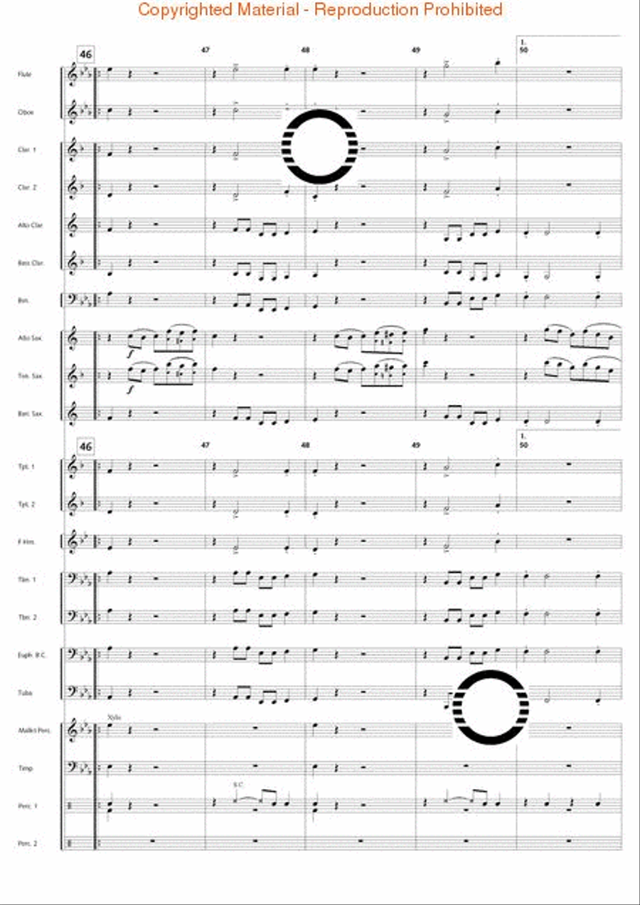 Swingin' at the Riverside Concert Band scores gallery preview page 20
