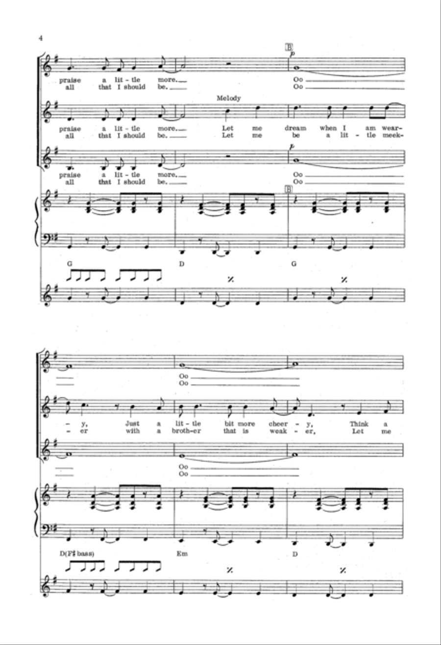 Less Of Me Less Of Me SSA scores gallery preview page 3