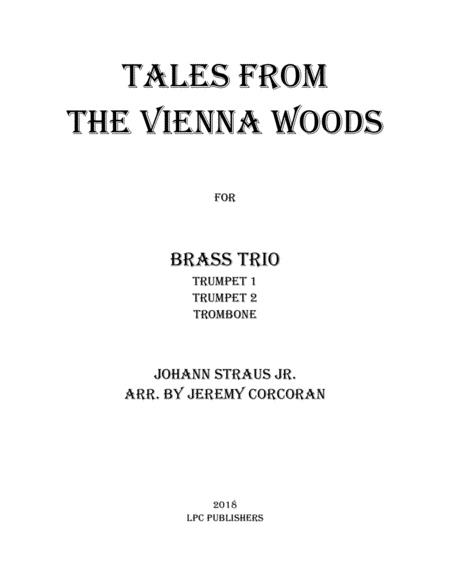 Tales From the Vienna Woods for Brass Trio image number null