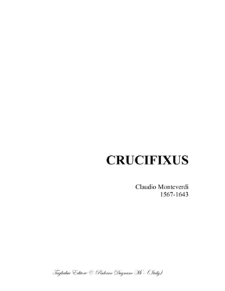 Book cover for CRUCIFIXUS - C: Monteverdi - For ATTB Choir