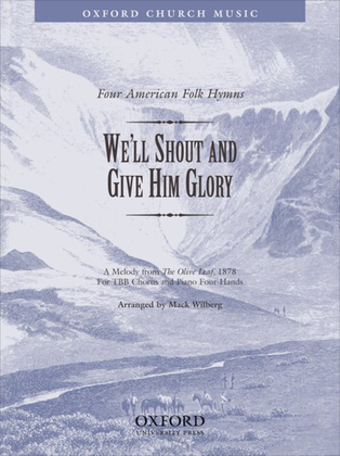 Book cover for We'll shout and give him glory