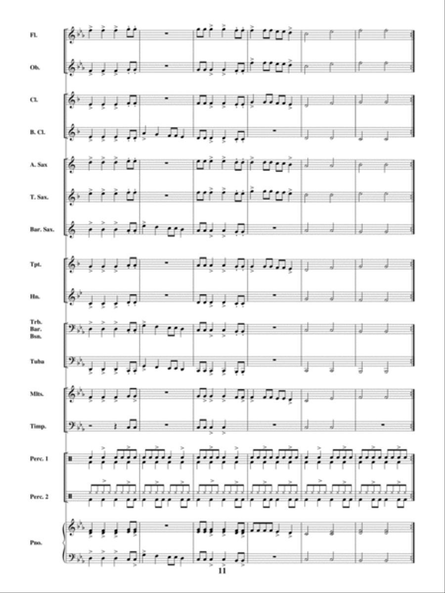 Mojo Mojo Concert Band scores gallery preview page 10