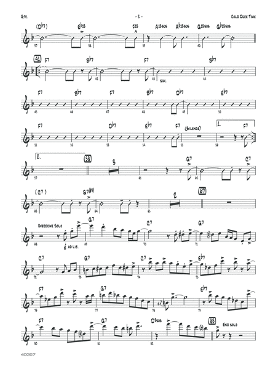 Cold Duck Time: Guitar Jazz Ensemble scores gallery preview page 2