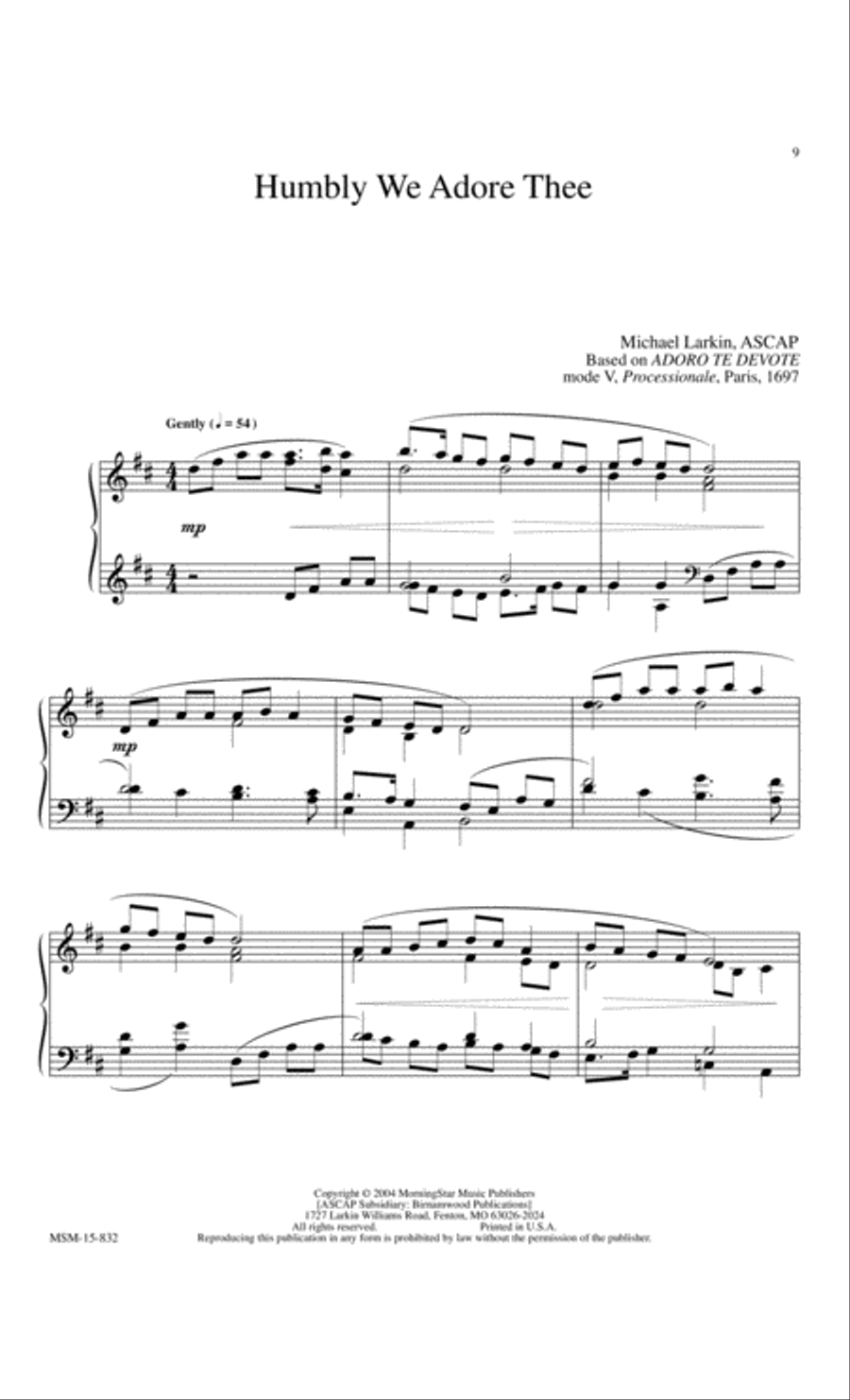 Be Thou My Vision 10 Meditative Hymns for Piano Easy Piano scores gallery preview page 5