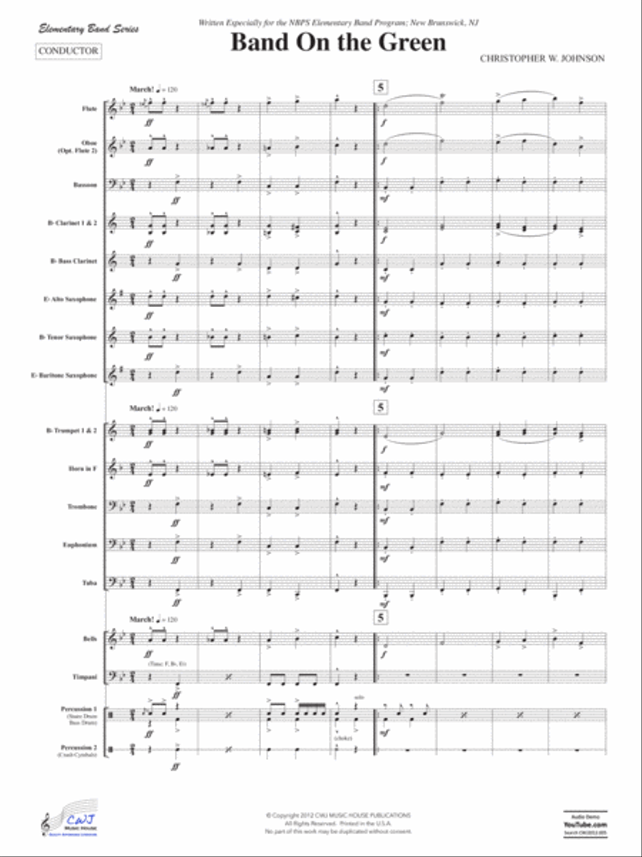 Band On the Green Concert Band scores gallery preview page 4