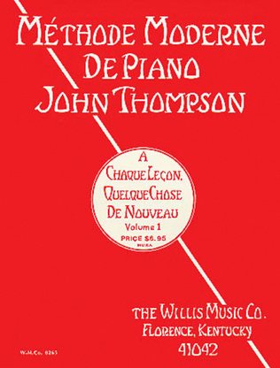 Book cover for John Thompson's Modern Course for the Piano – First Grade (French)