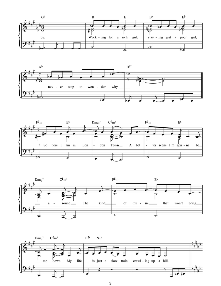 Crawling Up A Hill Piano Solo scores gallery preview page 3
