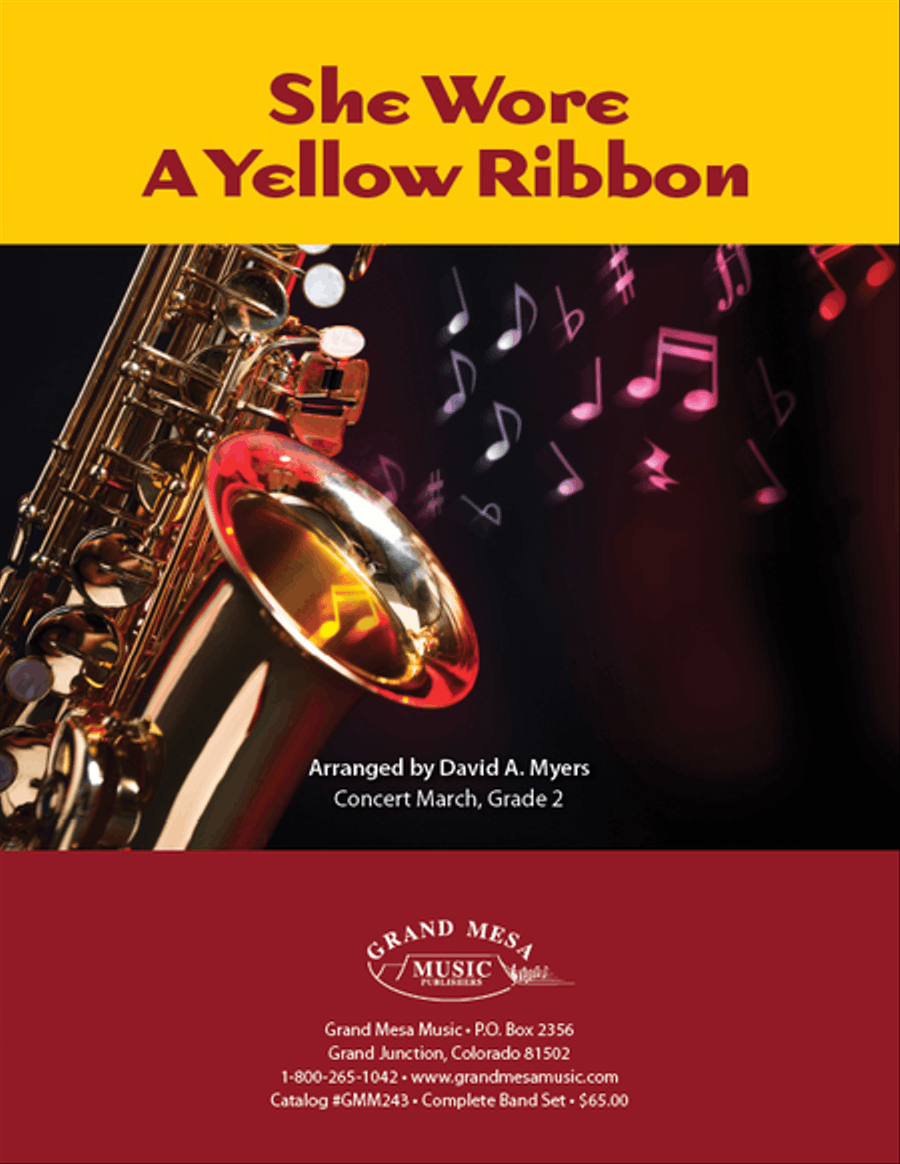 She Wore a Yellow Ribbon Concert Band scores gallery preview page 1
