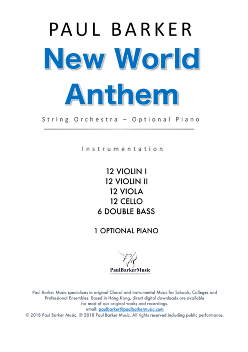 New World Anthem (String Orchestra) image number null