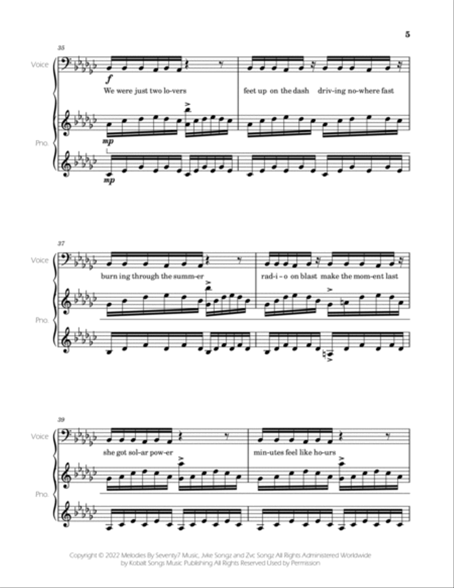 Golden Hour Voice scores gallery preview page 5