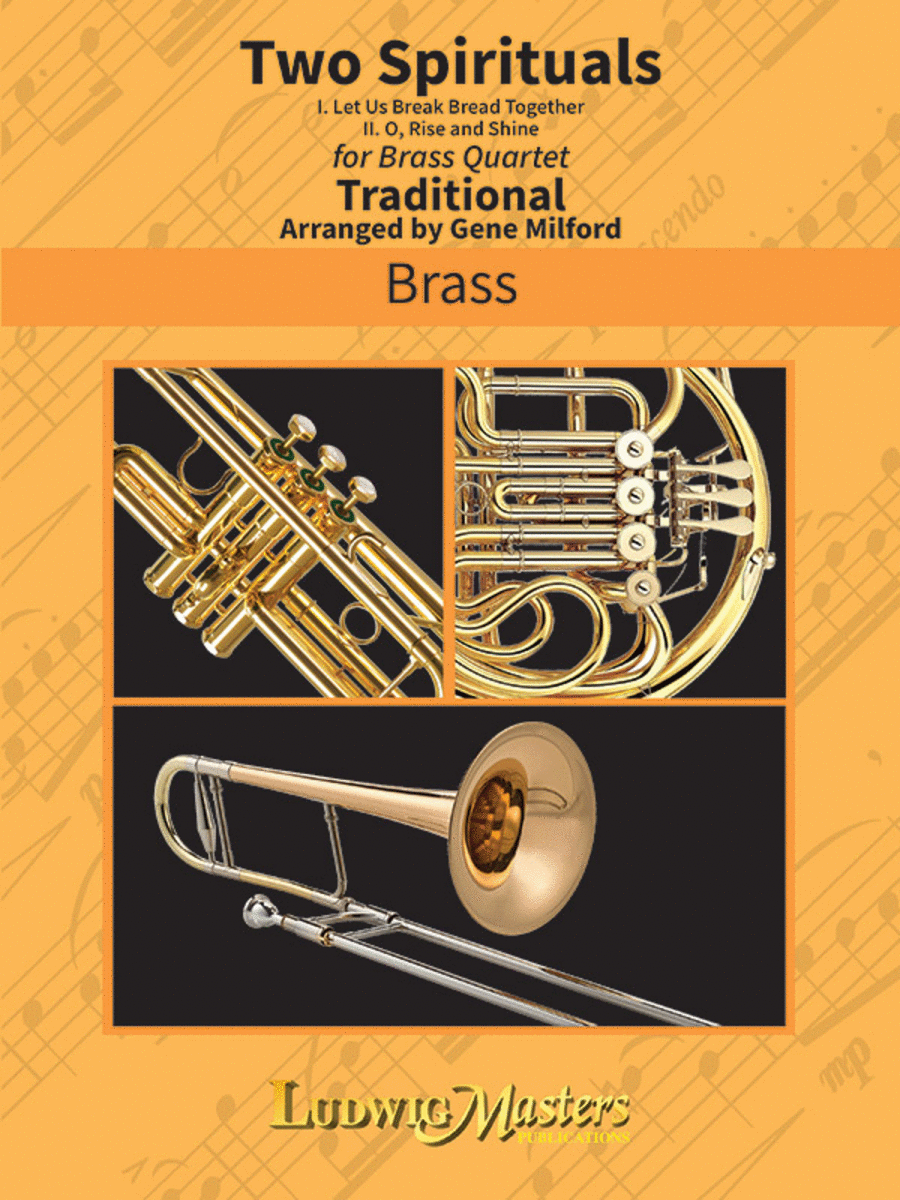 Two Spirituals Brass Quartet scores gallery preview page 1