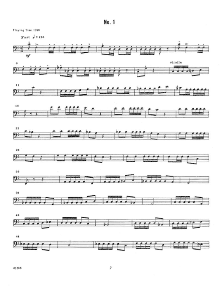 Unaccompanied Solos For Bass Trombone, Volume 3