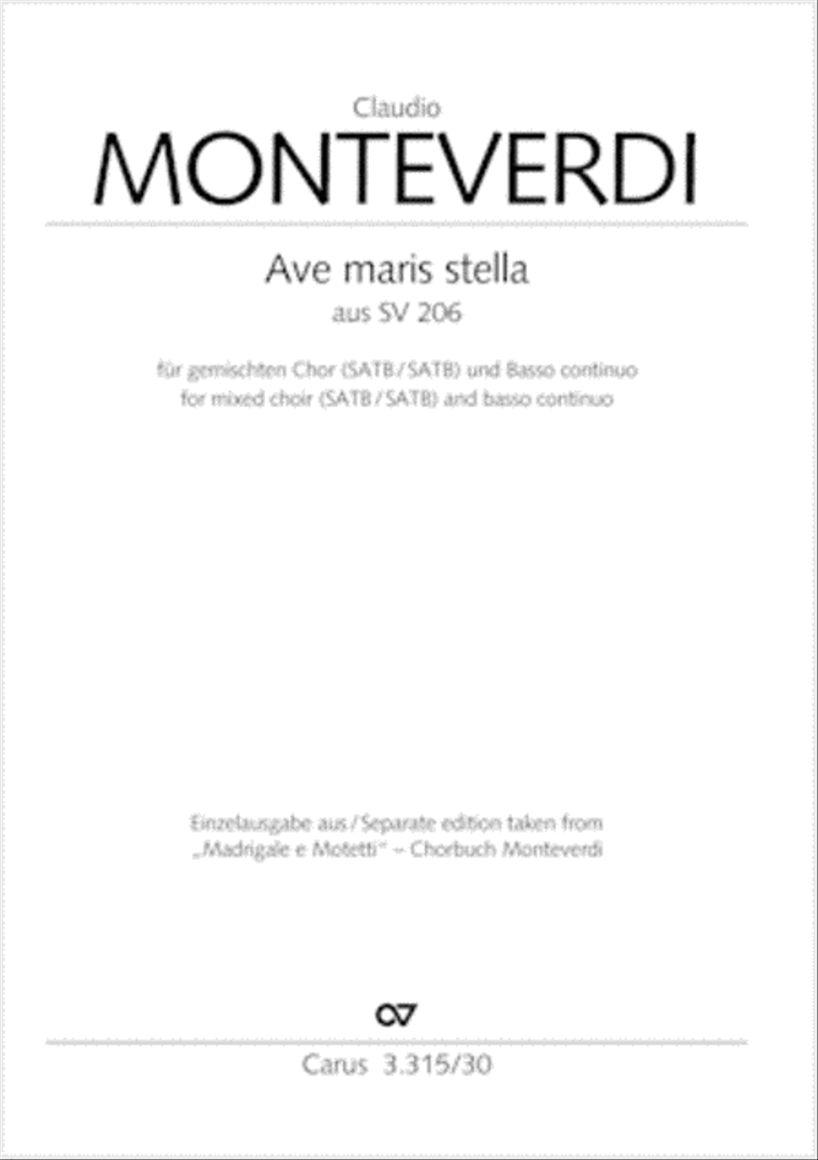 Ave maris stella (Ave maris stella (Ave, Stern der Meere)) 4-Part scores gallery preview page 1