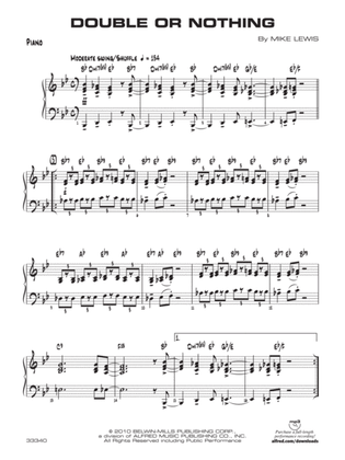Double or Nothing: Piano Accompaniment