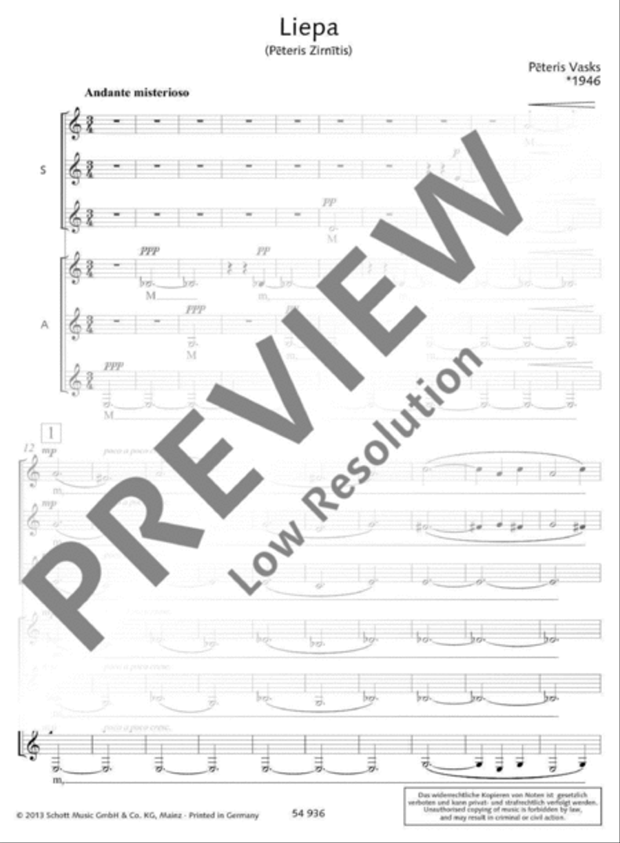 Liepa Liepa SSAA scores gallery preview page 7