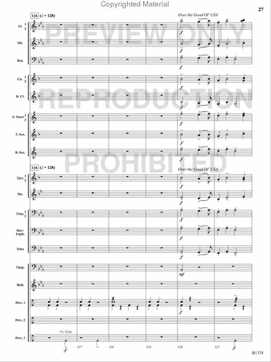 A Stowaway on Santa's Sleigh Concert Band scores gallery preview page 26