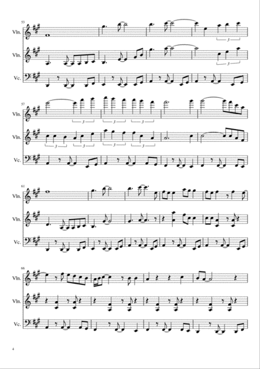 Stand By Me String Trio scores gallery preview page 4