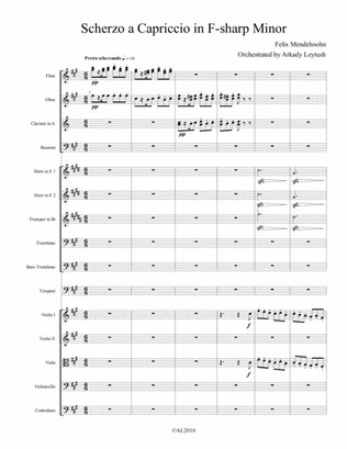 Mendelssohn/Leytush - Scherzo a Capriccio in F-sharp Minor