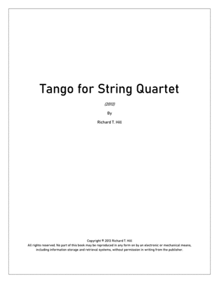 Tango for String Quartet (2013)