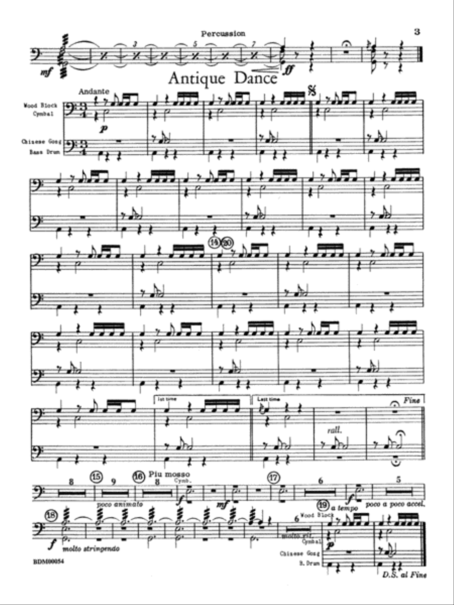 Symphonic Suite: 1st Percussion Concert Band scores gallery preview page 2