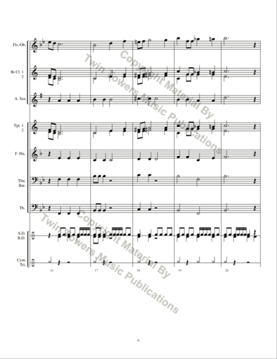 Orion Overture Orion Overture Concert Band scores gallery preview page 7