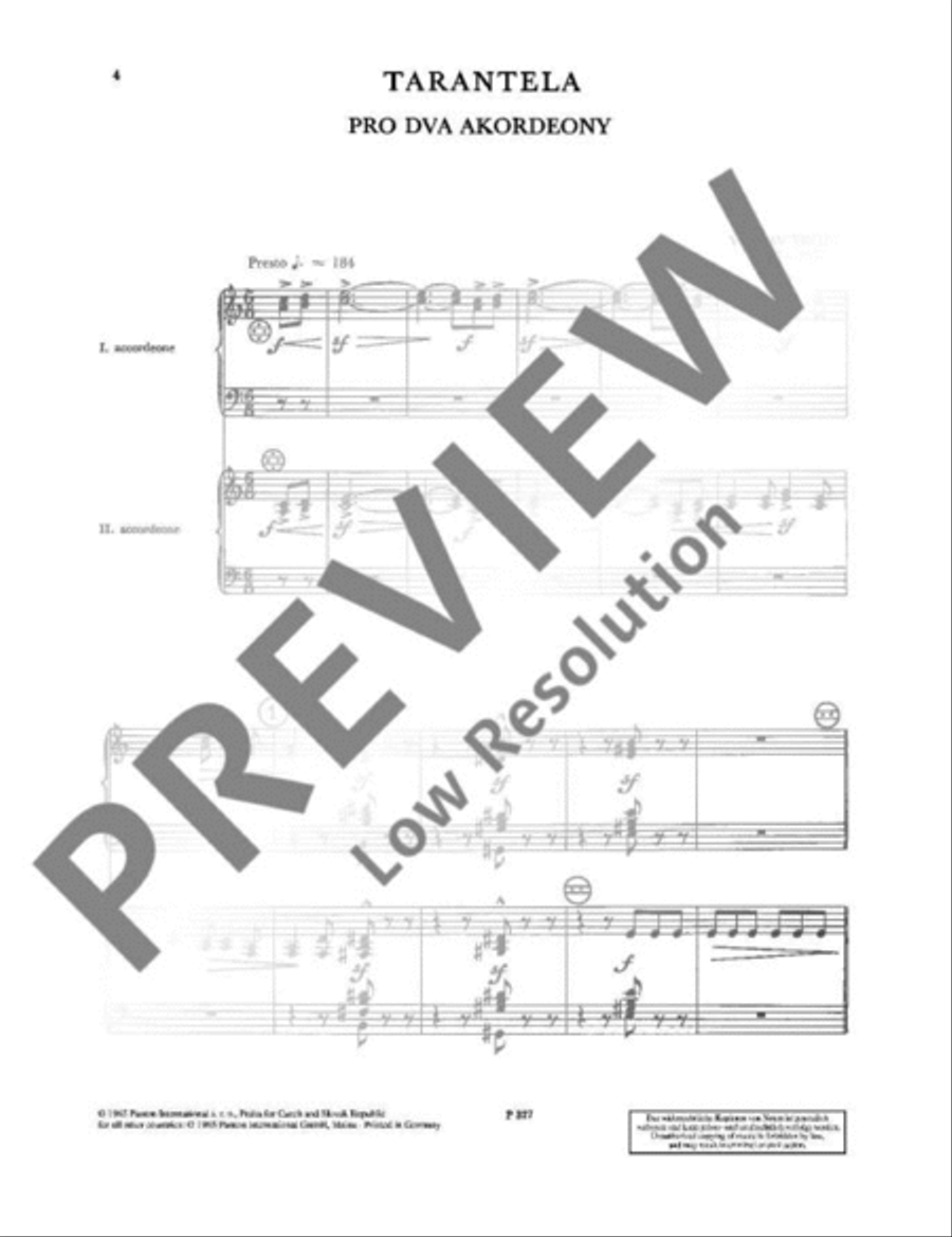 Tarantella Accordion scores gallery preview page 5