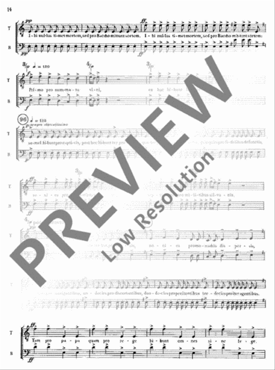 Carmina Burana Part scores gallery preview page 16