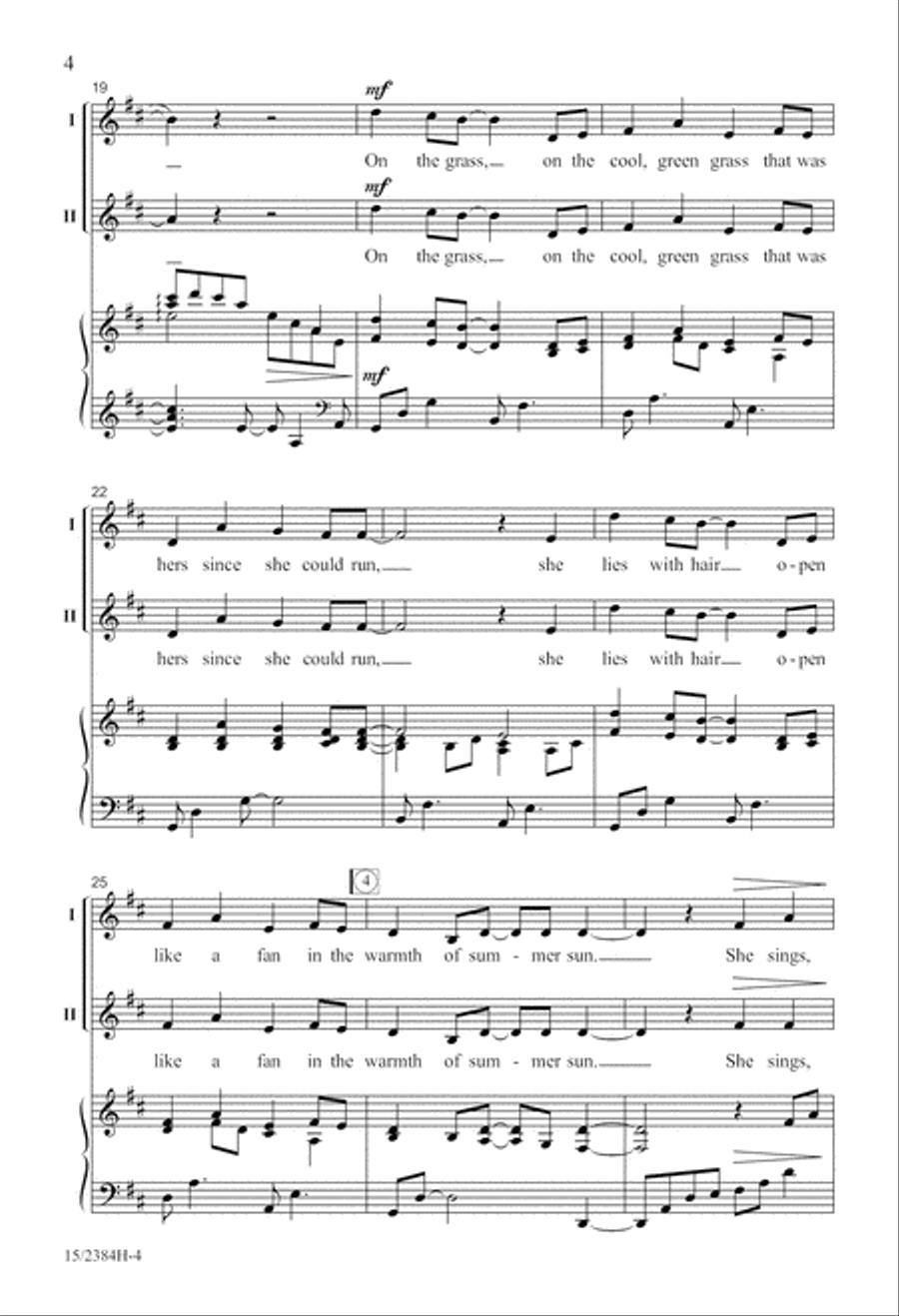 She Sings... 2-Part scores gallery preview page 5