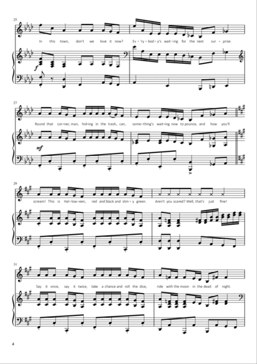 This Is Halloween Voice scores gallery preview page 4