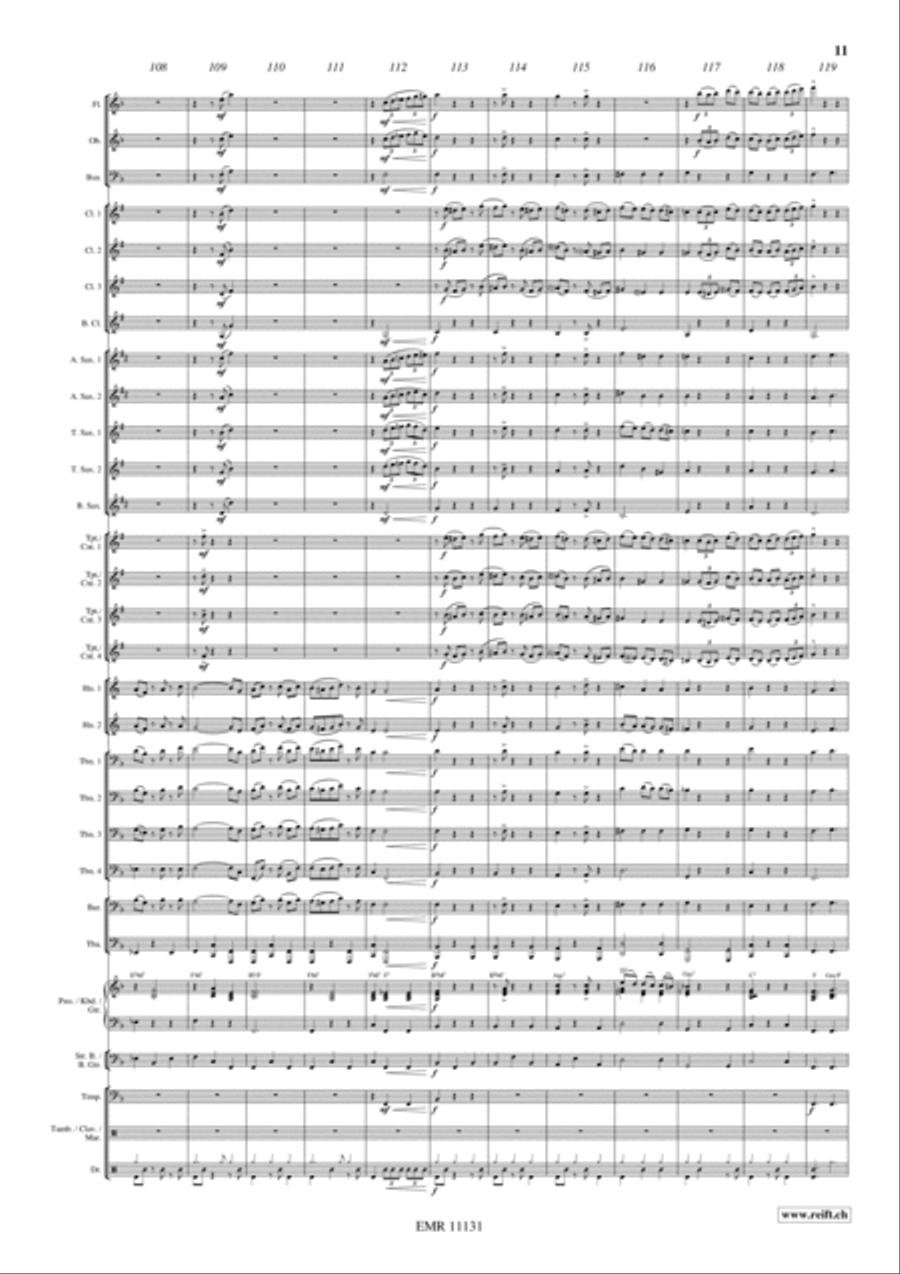 Take 3 Concert Band scores gallery preview page 12
