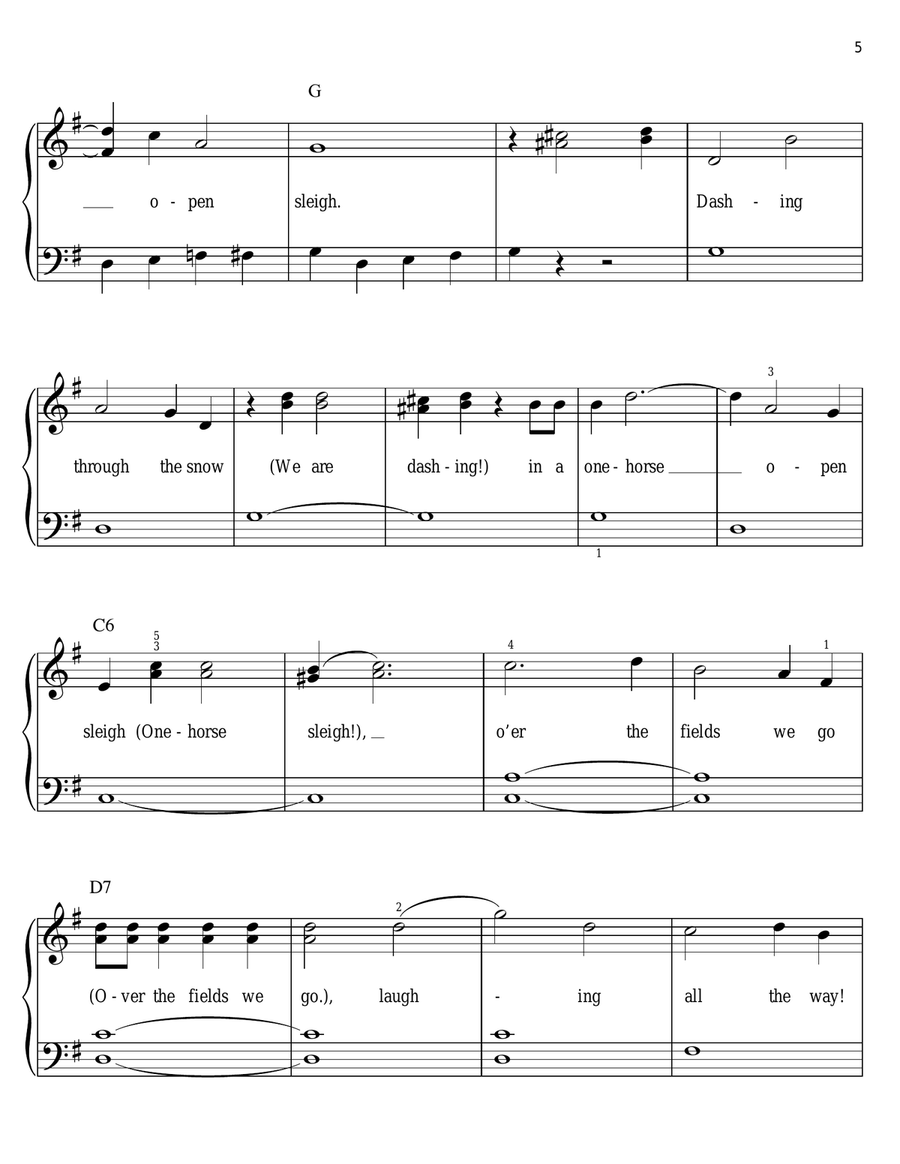 Jingle Bells Voice scores gallery preview page 5