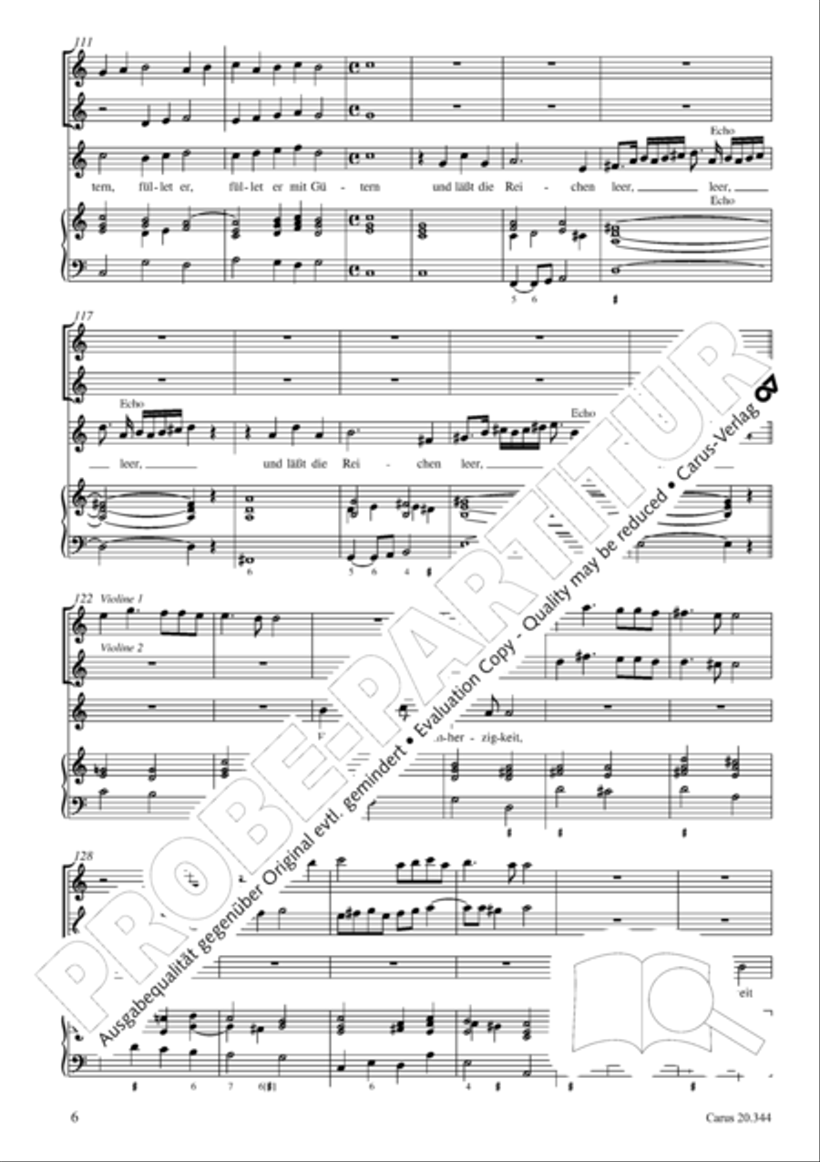 All my spirit exalts my Saviour (Meine Seele erhebt den Herren) Soprano Voice scores gallery preview page 7